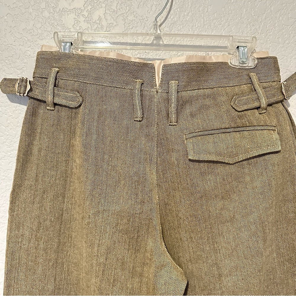 New $129 Zara Campaign Collection Contrast Linen Blend Pants XS 2624/023 - Picture 7 of 10